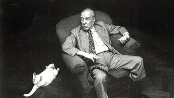 Jorge Luis Borges e o seu gato